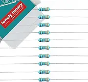 Lonely Binary 600-Piece Resistor Kit – 30 Values (10Ω–1MΩ), 1/4W 1% Metal Film Resistors, for Arduino, Raspberry Pi, ESP32, DIY Electronics, PCB Prototyping, STEM Learning