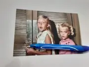 THE BRADY BUNCH, EVE PLUMB, SUSAN OLSEN AS JAN & CINDY, 4X6 GLOSSY COLOR PHOTO