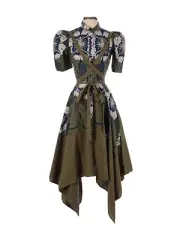 NWT Making the Cut Season 2 Episode 1 Winning Look Gary's Self-Tie Dress S