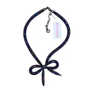 NWT Betsey Johnson Mesh Bow Collar Necklace