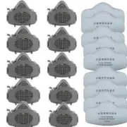 Half Face Rubber Dust-Proof Mask Respirator For Carpenter/Builder Clean House US