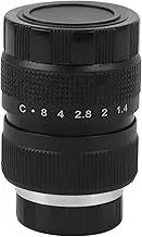 Television TV Lens/CCTV Lens for C Mount Camera 25mm F1.4 in Black