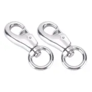 2pcs Swivel Lanyard Clasps Dog Collar Hook Collar Swivel Clip Swivel Hook Snap
