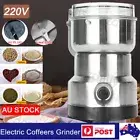 220V Electric Coffee Grinder Grinding Milling Machine Bean Nut Spice Blender OZ