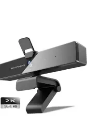 2K Webcam with Microphone & Privacy Cover, Walfront Web Camera for Computer -NEW