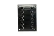 TechBrands Switch Panel with Fuses and Ingress Protection - 6 Gang