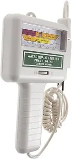 KITANDOVE Swimming Pool Water Quality Tester PH and Chlorine CL2 Testing Device Grey Portable Water Tester for Accurate Pool Water Analysis