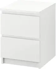 MALM Chest of 2 drawers, white