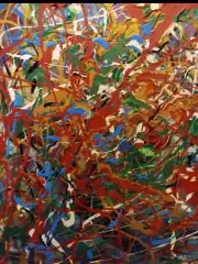 original acrylic abstract painting on canvas
