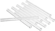 10Pcs 100mm OD 8mm 1.5mm Thick Wall Borosilicate Glass Blowing Tube Tubing Clear