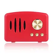 Retro Vintage Mini Bluetooth Speaker Red