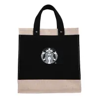 在飛比找蝦皮購物優惠-Starbucks 星巴克 黑女神棉麻手提袋 SIREN C