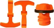 Cooler Drain Plugs Lid T Latch Straps Handles for RTIC YETI Coolers Leak-Proof A