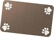 Fenteer Pet Feeding Mat for Food and Water Bowl No Stains Rubber Backing Easy to Clean Diatom Mud Pet Food Pad Cat Water Bowl Mat, 30x50cm