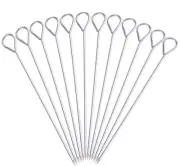 8 Inch Stainless Steel Skewers,Roast goose needle Barbecue Skewers, BBQ Skewe...