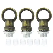 3set 8kg M10 Thread Lifting Eye Nut Female Loop Holder 14mm Hook Ring Bronze
