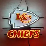 Kansas City Chiefs Light Neon Sign 24"x20" Lamp Display Gift Man Cave Beer AL