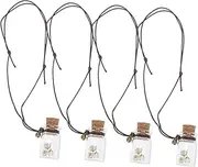 4Pcs Car Hanging Perfume Bottle Diffuser Aromatherapy Pendants for Car Decor Unique Essential Oil Diffusers to Eliminate Odors and Enhance Mood