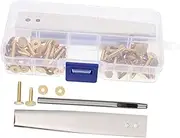 KALLORY 1 Set Leather Rivet Installation Tool with Punch Cutter of Rivets Fasteners for Leather Craft Repair and Accessories