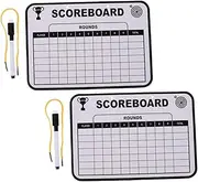 NULYLU 2pcs Lightweight Double Sided Dry Erase Board for Outdoor Score Recording Professional Practice Tool for Technique Improvement