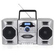 Emerson Boombox with CD & Cassette Player | Digital AM FM Portable Radio MP3, AU