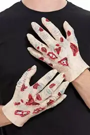 Smiffys 52037 Zombie Latex Hands, Unisex Adult, Beige