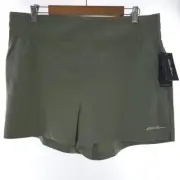 Eddie Bauer Treeline Short Force Pro Agave Green Wicking Ripstop Stretch Size XL