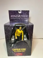 Star Trek Captain Kirk with Command Chair Action Figure Yellow & Black for Kids