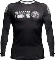 [Hardcore Training] Recruit Rash Guard Men's Compression Shirt Long Sleeves Grappling Jiu Jitsu MMA Fitness Boxing No Gi