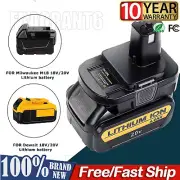 For DEWALT For Milwaukee 18V Convert to For RYOBI 18V Battery Battery Adapter