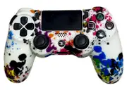 Silicone Cover For PS4 Controller Case Skin - Paint Splotch