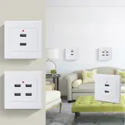 2 or 4 Ports 86 Type Charger Outlet USB Electrical Socket Wall Adapter Plug Home