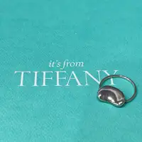 在飛比找PopChill優惠-[二手] Tiffany&Co. 純銀中相思豆戒指/飾品 戒