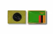 pins pin's flag national badge metal lapel backpack hat button vest zambia