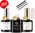 Builder Nail Gel Kit Nude Color for Nail Extension and Art