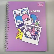 Hello Kitty and Friends spiral notebook Hard cover 160 Lines Pages