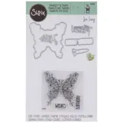 Universal Metal Die Cut Tool Sizzix Framelits Birthday Wishes 664241 Cut Emboss