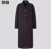 UNIQLO U Denim Shirt Coat L Black New
