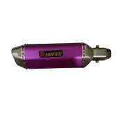 Universal Akrapovic Exhaust for All Bikes Silencer Louder Sound Purple@vd