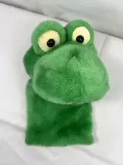 Vintage Russ Hand Puppet Parade FROG 10 Inch Plush w/ Tag Sound Ribbits **VIDEO
