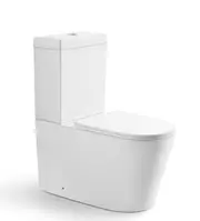 710*390*830mm Poseidon Stella Gloss White Rimless Back To Wall Toilet