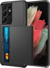 For Samsung Galaxy S21 Ultra Case With Dual Layer Hard PC Cover & Wallet Case