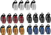 JECOMPRIS 20pcs Tire Valve Stem Caps Durable Covers Against Dirt Rain Easy to Replace for Cars Suvs and Motorcycles