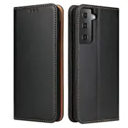 For Samsung Galaxy S21 Case Leather Flip Wallet Folio Cover Black