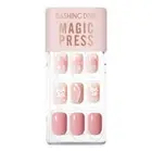 Dashing Diva Magic Press Nails Mani regular round blush nails in cheek meow