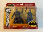 Batman & Batgirl Figures 2 Pack Select Sculpt DC Super Heroes NISP