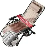 Zero Gravity Lounge Chair, Outdoor Zero Gravity Lounge Chair Pe Rattan Patio Recliner Chairs Beach Pool Lawn Camping Indoor Office Deck Lounger Chair Lounge Chair (Color : Rattan Reclining with Cotto