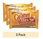 (3 pack) Kraft America's Classic Unwrapped Candy Caramel Bits for Easy Melting,
