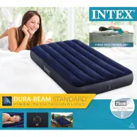 在飛比找蝦皮購物優惠-【INTEX】經典單人加大(新款FIBER TECH)充氣床