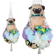 Stuffed Animal Storage White Stuffed Animal Hammock Drop Shape Ceiling Hangin...